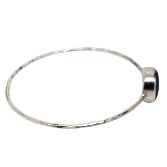 Sterling Silver Blue Kyanite Bangle Bracelet # 20945 - Picture 6 of 12